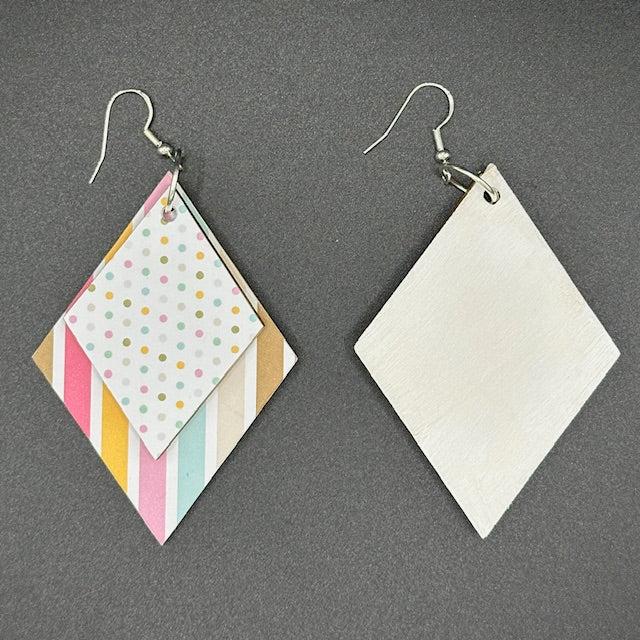 Polka Dot Stripes Earrings
