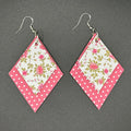 Floral Polka Dot Earrings
