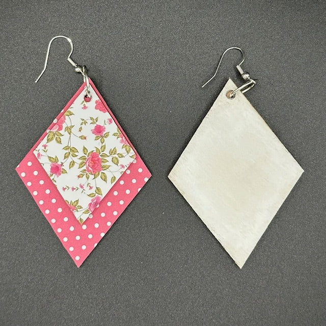 Floral Polka Dot Earrings