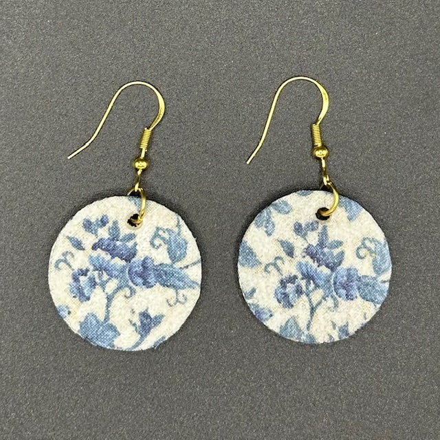 Blue Floral Earrings