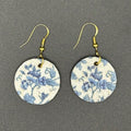 Blue Floral Earrings